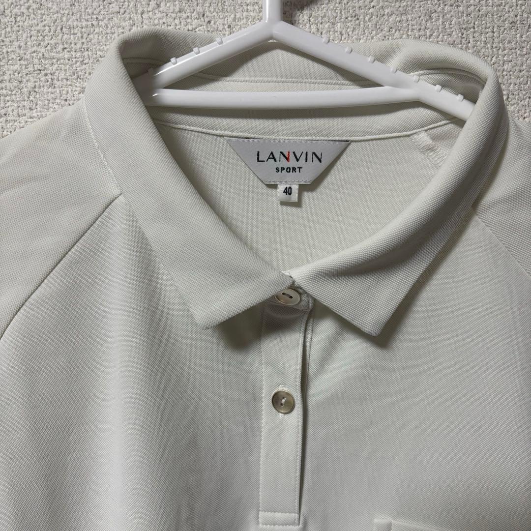 美品 ランバンスポール ボリュームスリーブ半袖シャツ ゴルフウェア