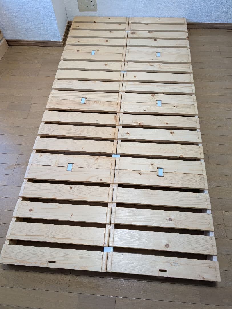 ベルメゾン パレットベッド　組み替え　すのこ　シングル　ローベッド