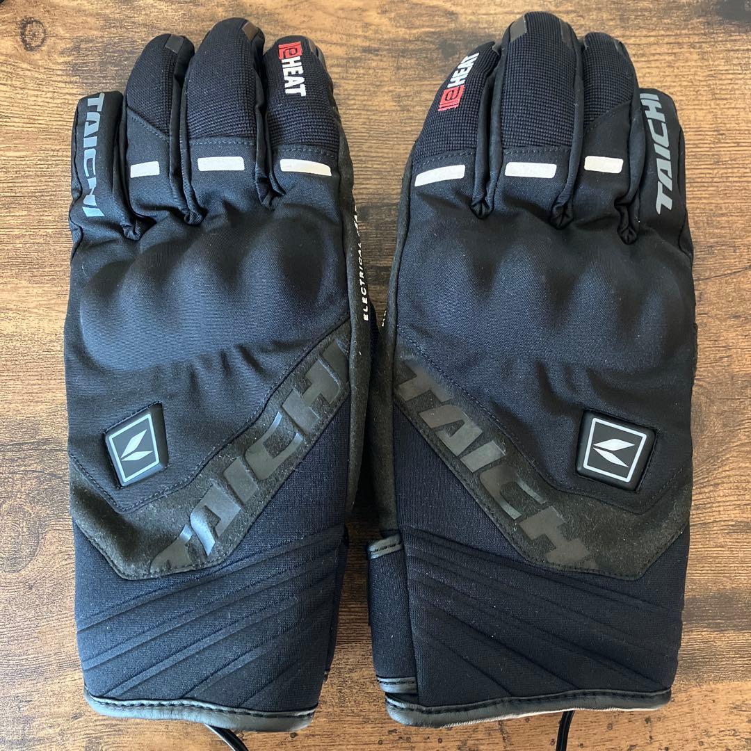 【hide tsubu】TAICH 電熱グローブと充電器 黒 Mサイズ