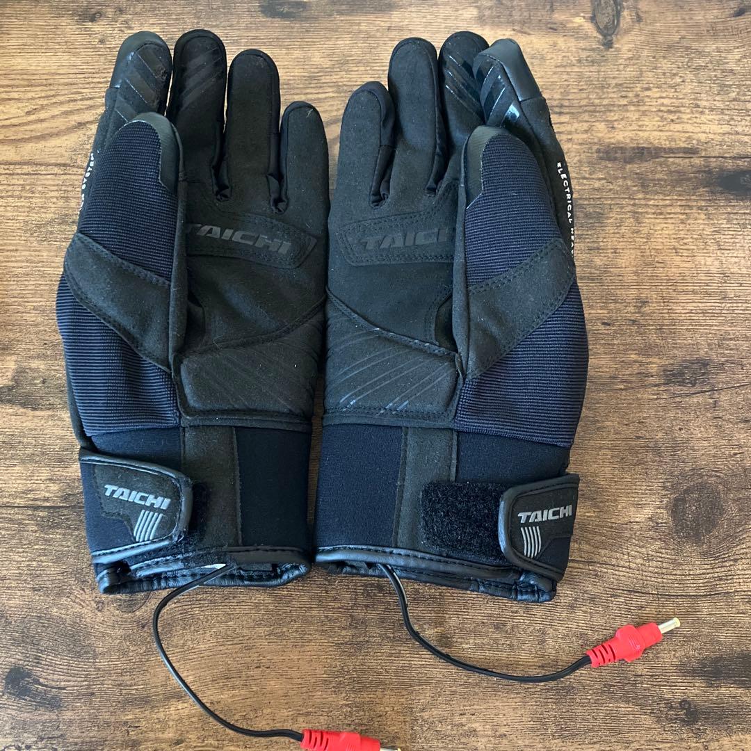 【hide tsubu】TAICH 電熱グローブと充電器 黒 Mサイズ