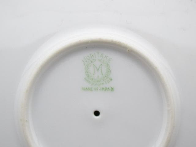 オールドノリタケ 釣り風景絵 サンドイッチプレート 24cm