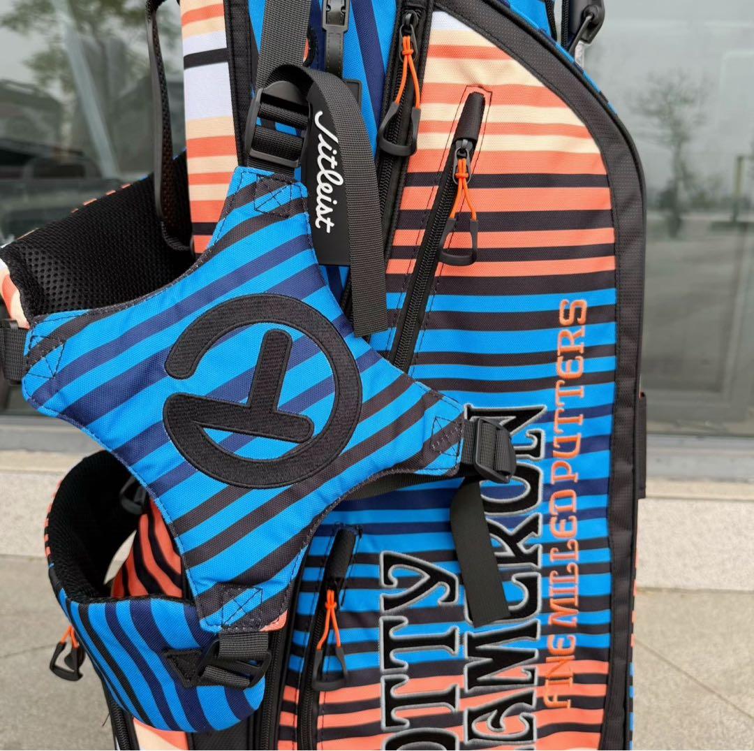 SCOTTY CAMERON スタンドゴルフバッグ 青オレンジストライプ