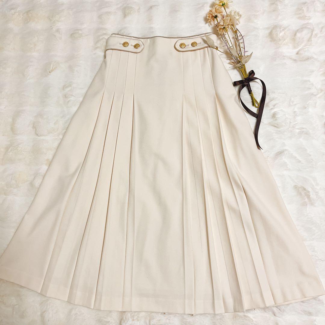 【極美品】iDea Luce イデアルーチェ　クラシカル金ボタンロングスカート