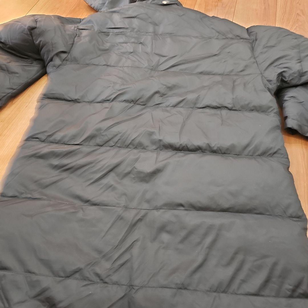 美品　アシックス　ダウンベンチコート　ロングブラック　L