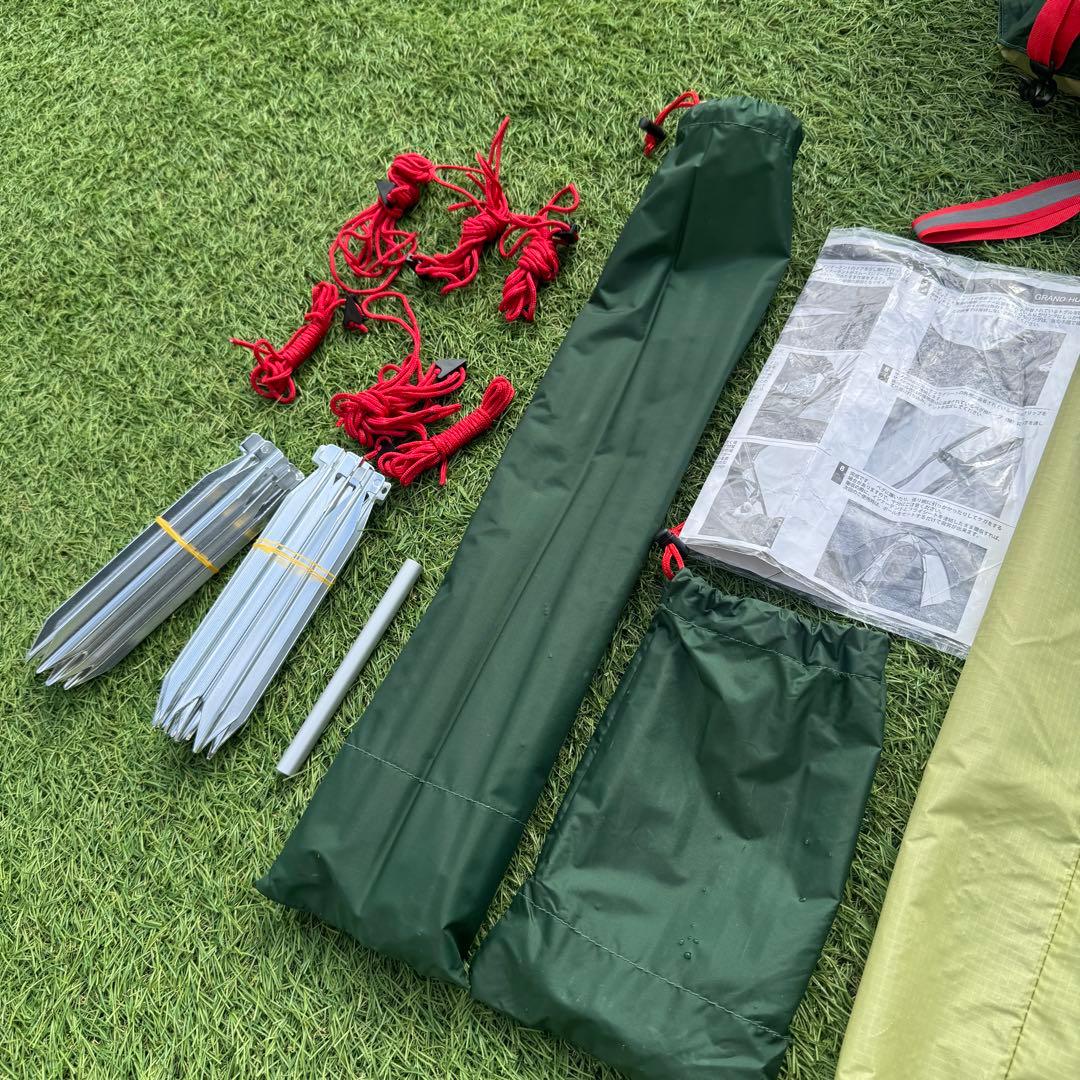 廃盤品　テンマクデザイン グランドハット2 DACポール　グリーン