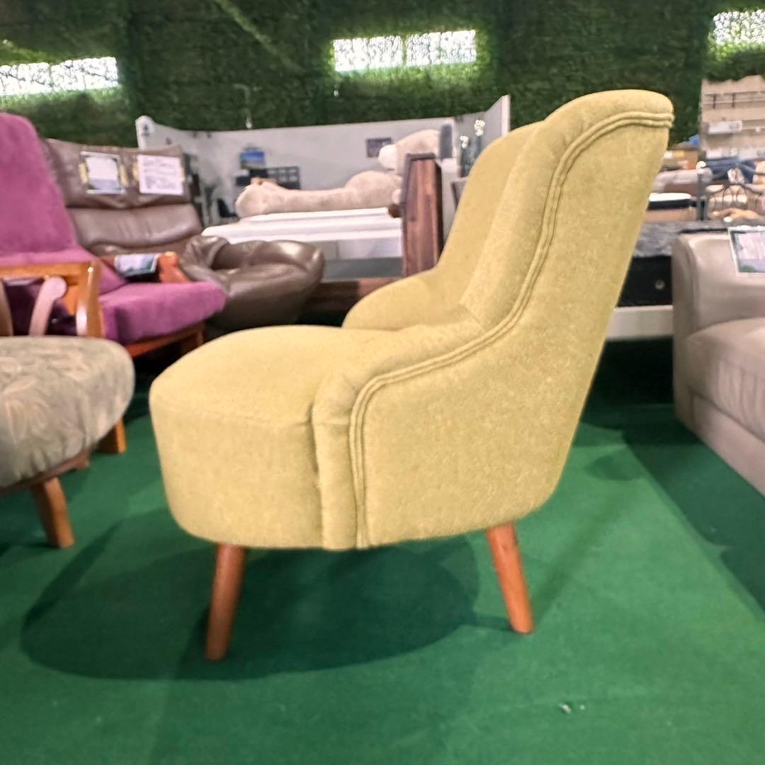 unico ラウンジチェア PUUK イエロー オットマン 椅子 家具 C001