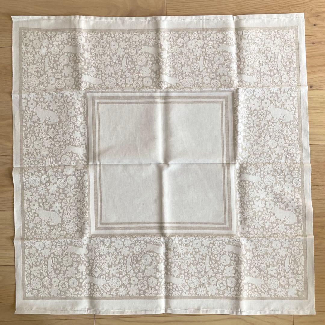 北欧ヴィンテージ　Horred/Ekelundのテーブルクロス（希少なウサギ柄）