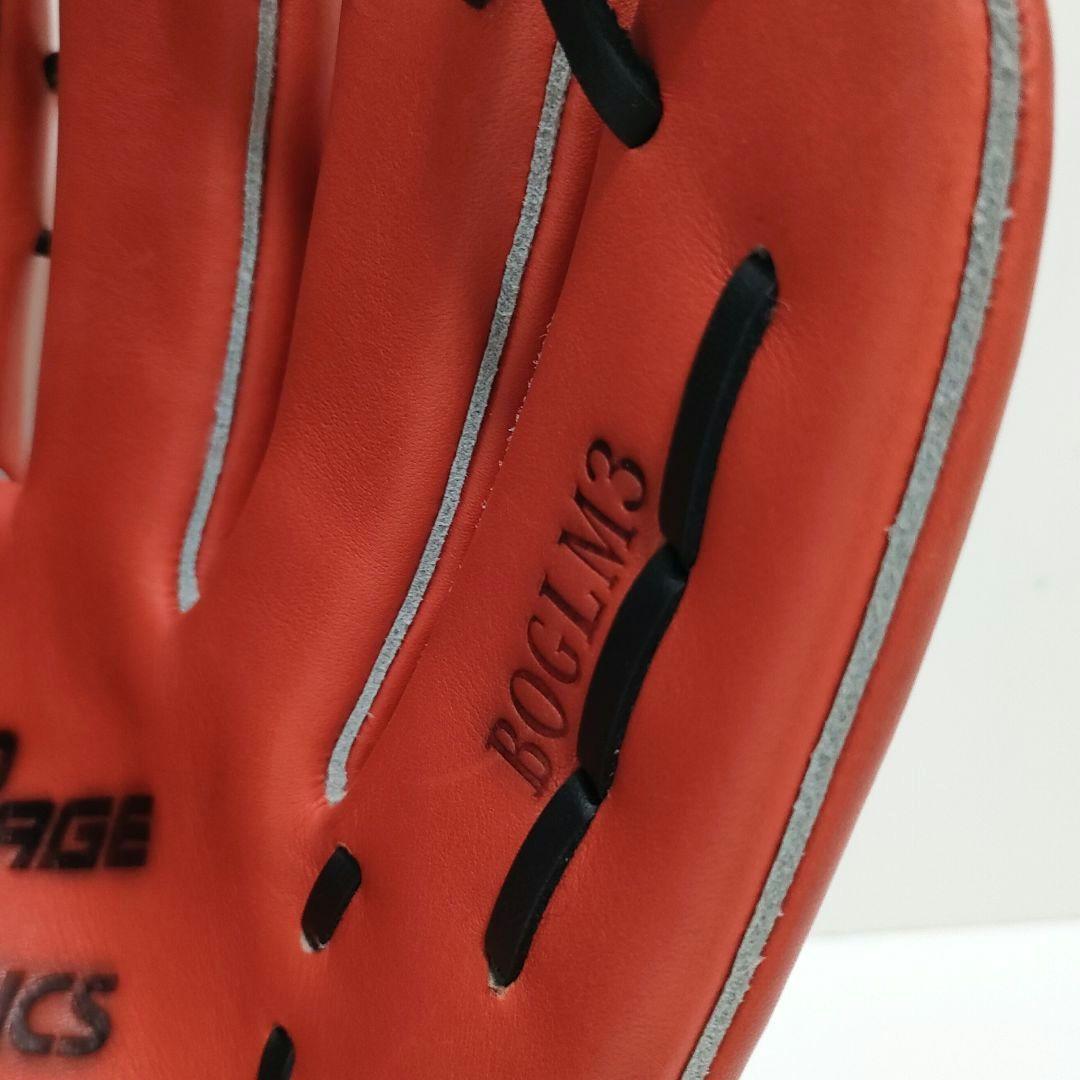 【未使用品】アシックス　ゴールドステージ　硬式グローブ　外野用　オレンジ　右利き