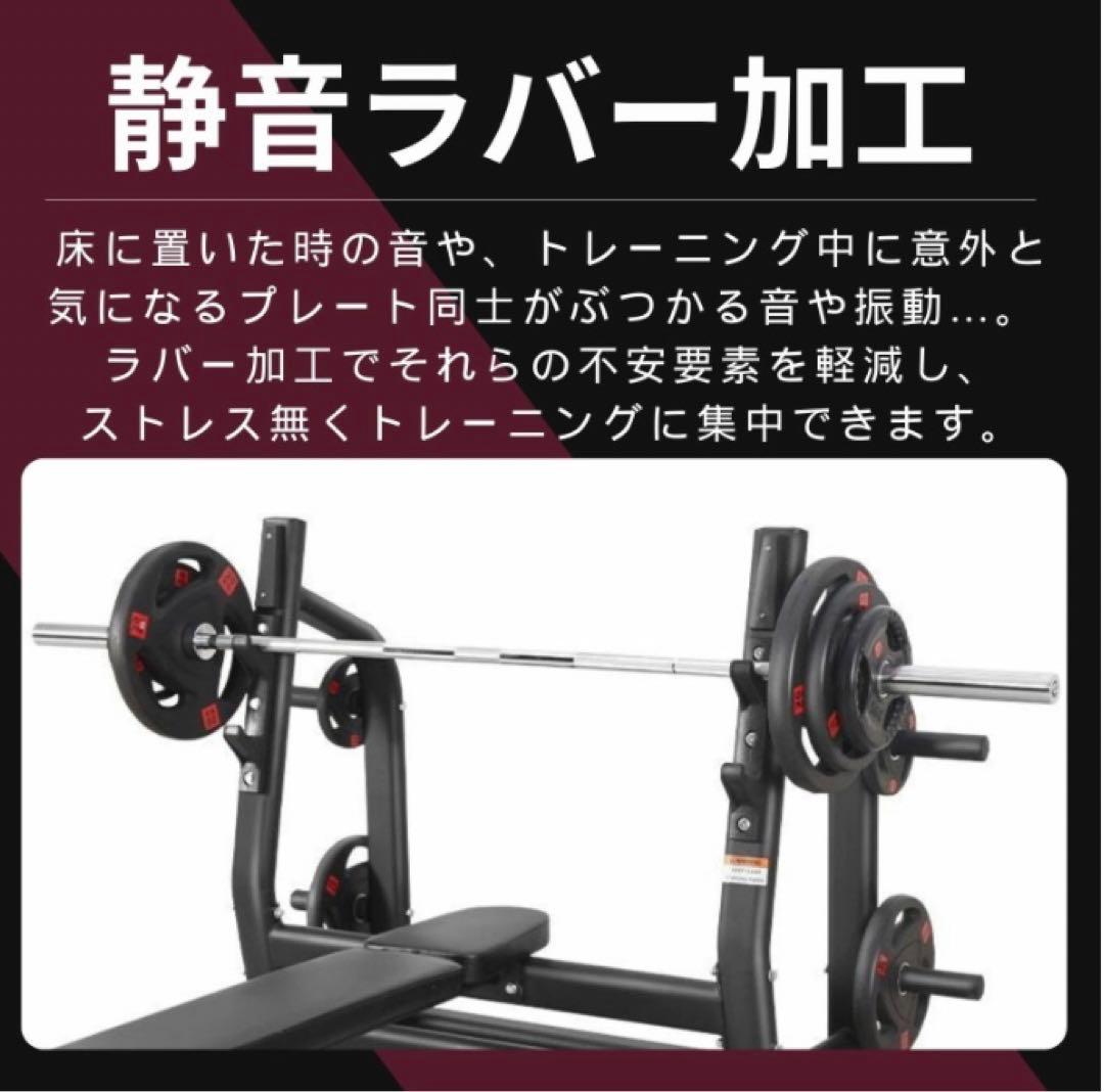 ★送料無料★バーベルプレート計40kgセット(20kg×2枚)ラバー