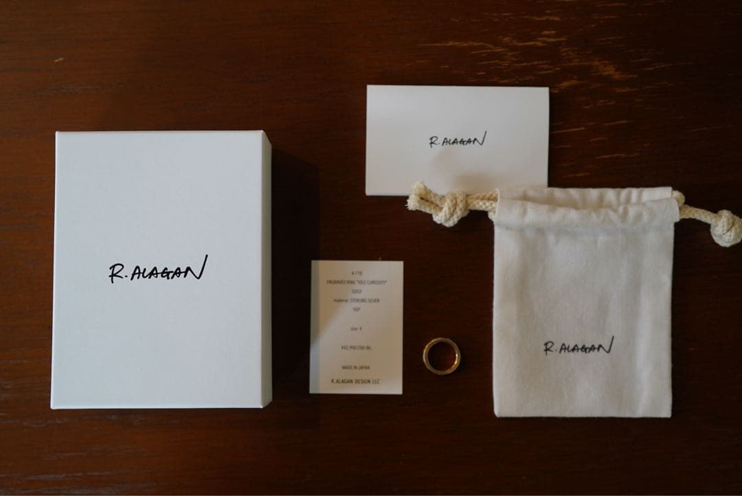 【R.ALAGAN】ENGRAVED RING IDLE CURIOSITY