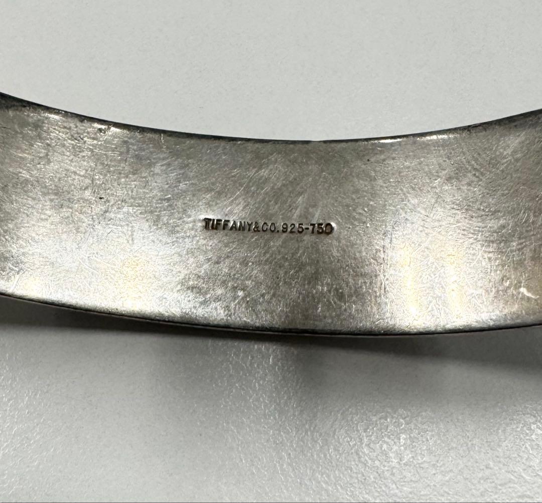 Tiffany ティファニー ツイストロープラインバングル シルバー925K18