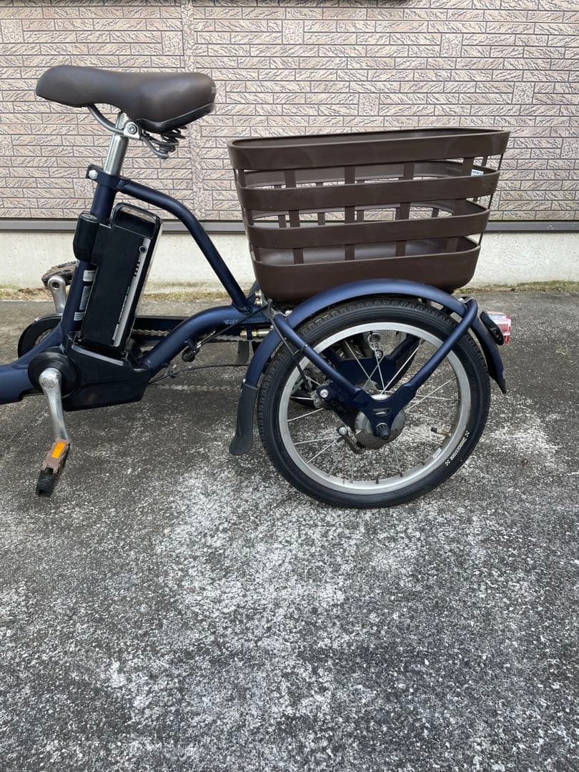 新品未使用✩ブリヂストン 電動アシスト三輪自転車ラクットワゴン サファイアブルー