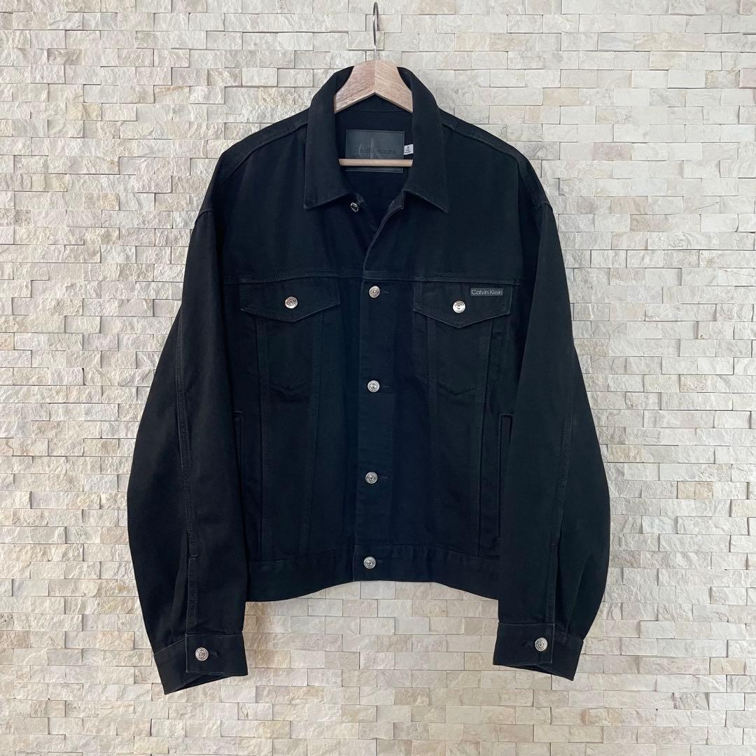  カルバンクライン ブラック デニムジャケット Lサイズ