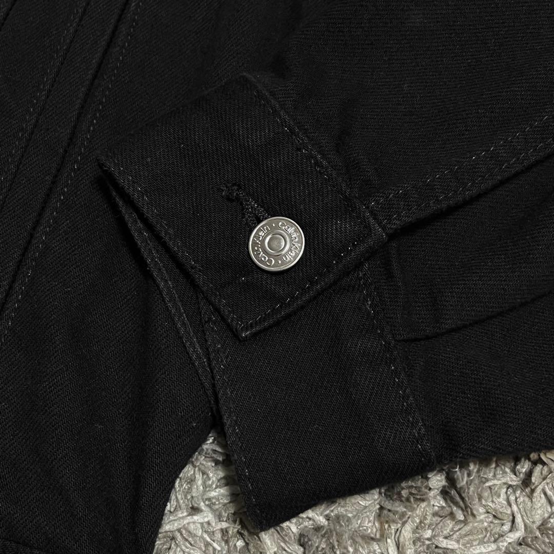  カルバンクライン ブラック デニムジャケット Lサイズ