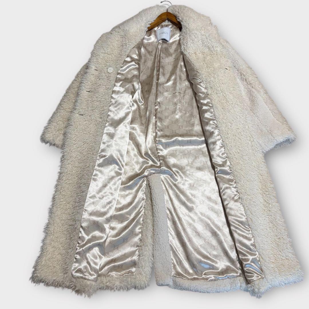 ダーリッチ Darich ミックスボアコクーンコート ロング テディベア