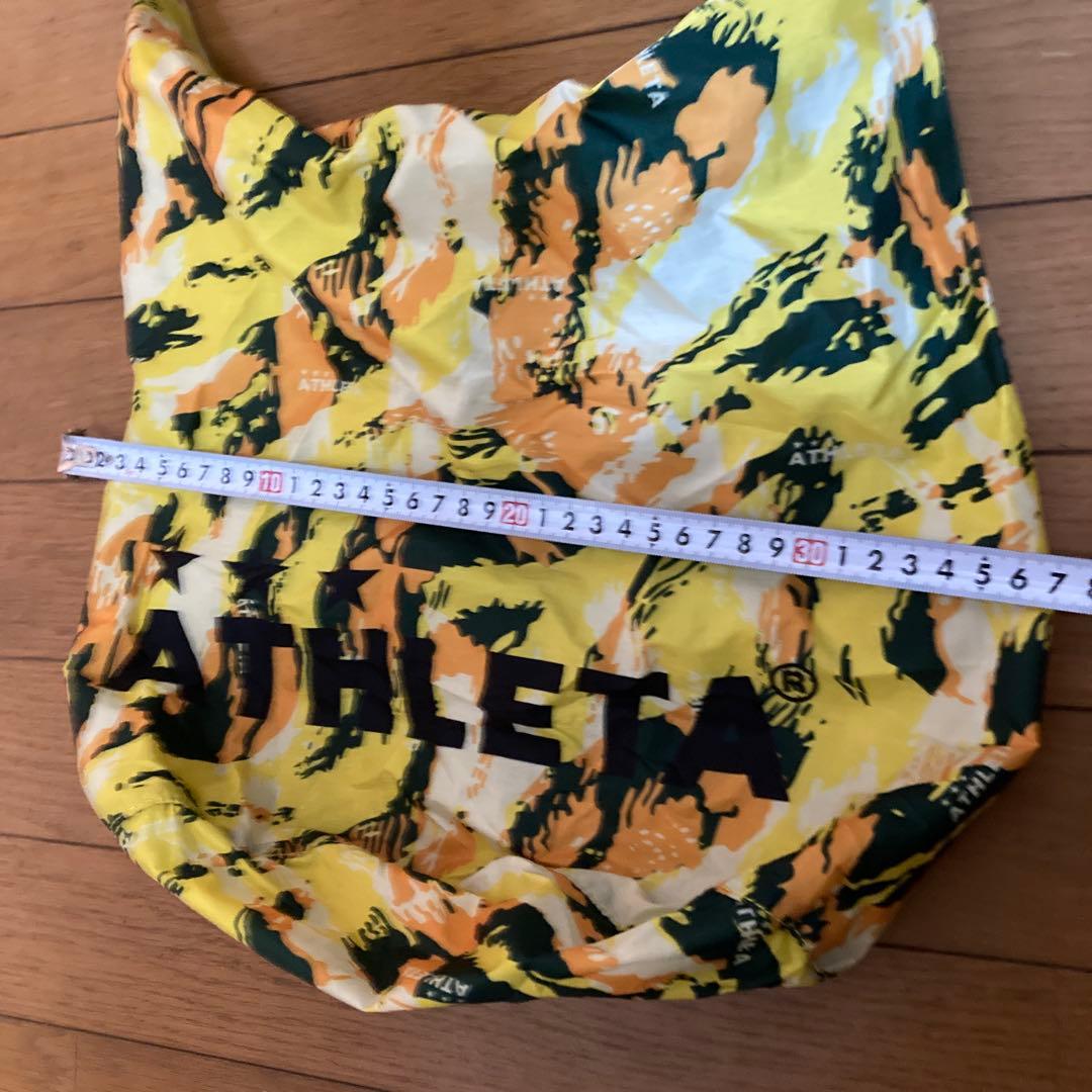 ATHLETA 迷彩柄 トートバッグ 約30cm x 40cm ガバッと開く口