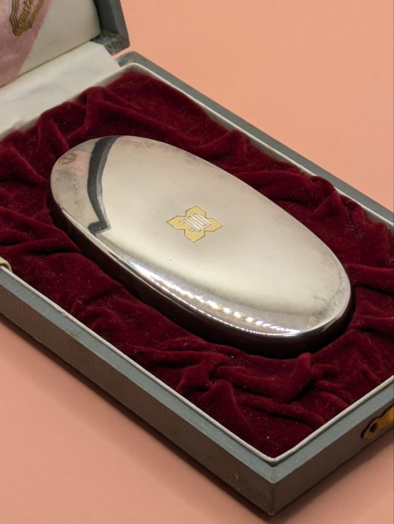 三越 純銀楊枝入れ ボンボニエール純銀製 三越刻印有