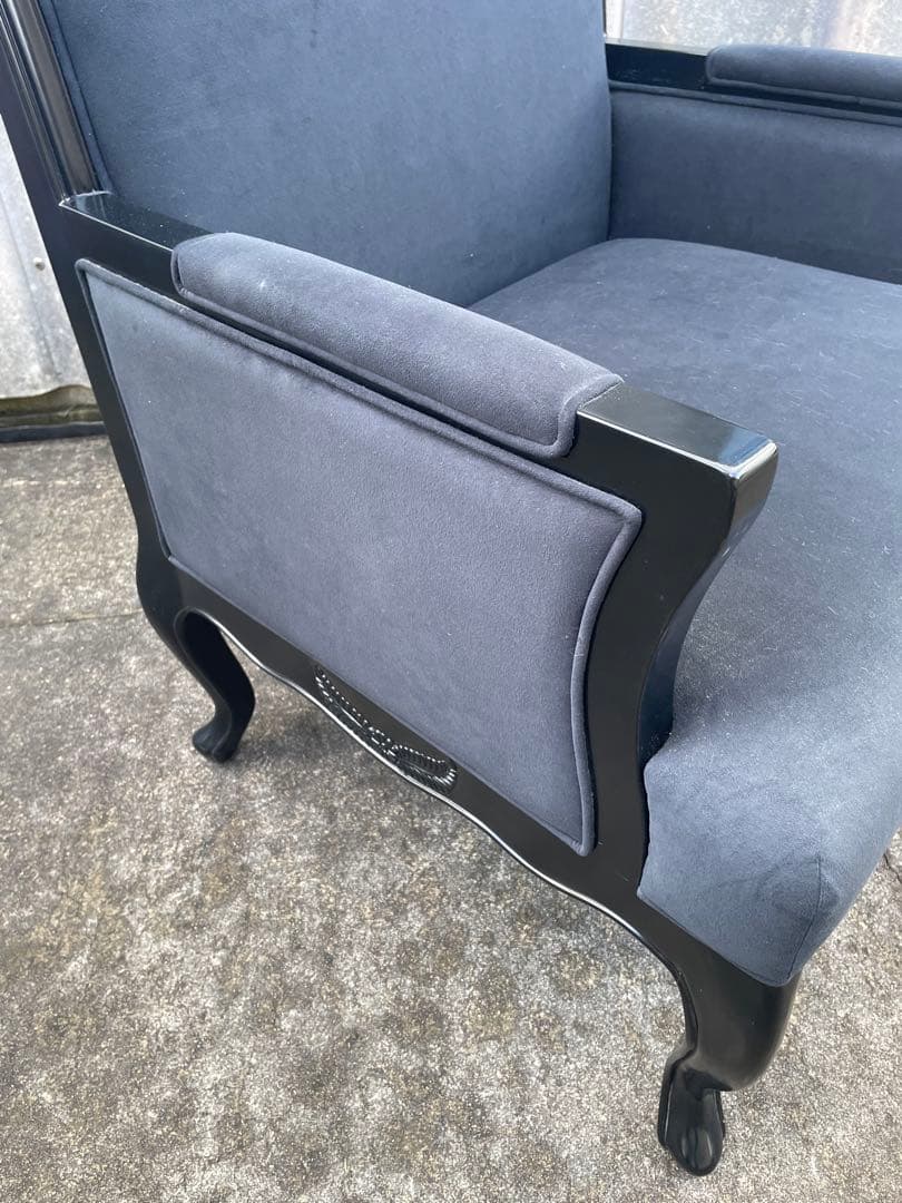 ビンテージ/大型/アームソファ/1人掛けソファ/ソファ/猫脚/結婚式場/店舗什器