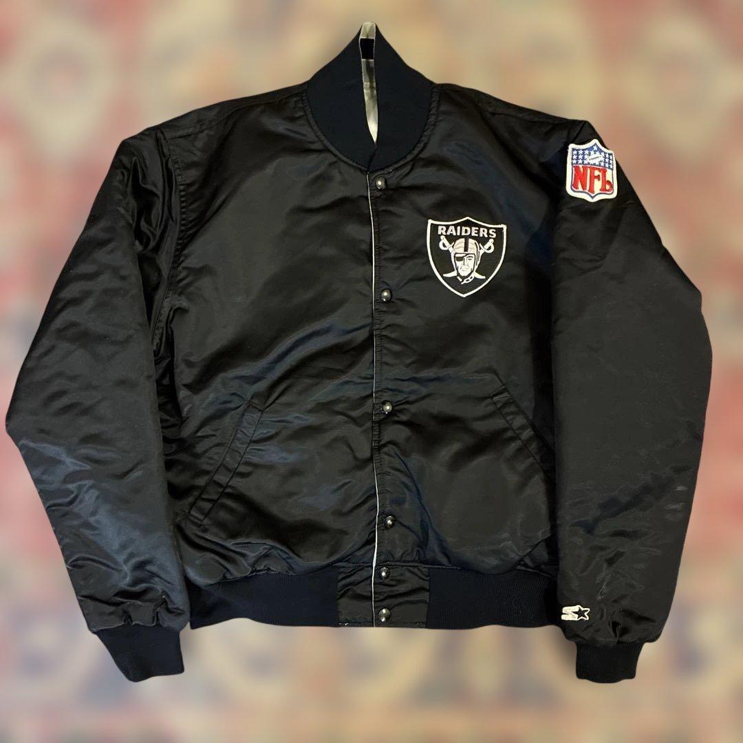 STARTER RAIDERS 80s 90sレイダース スタジャン シルバー