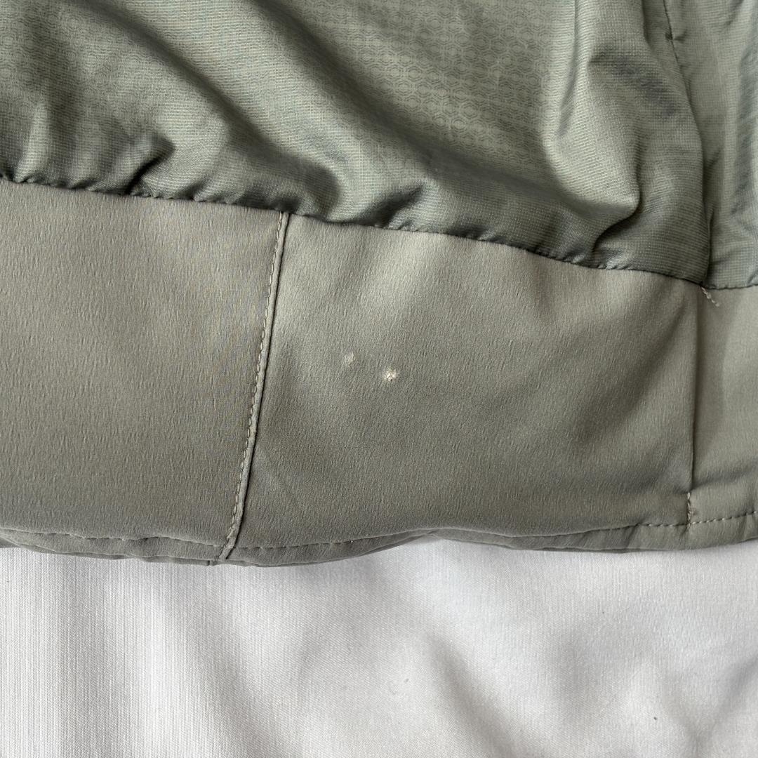 美品 デサント オルテライン 水沢ダウン ストーム 防水 お洒落 カーキ L