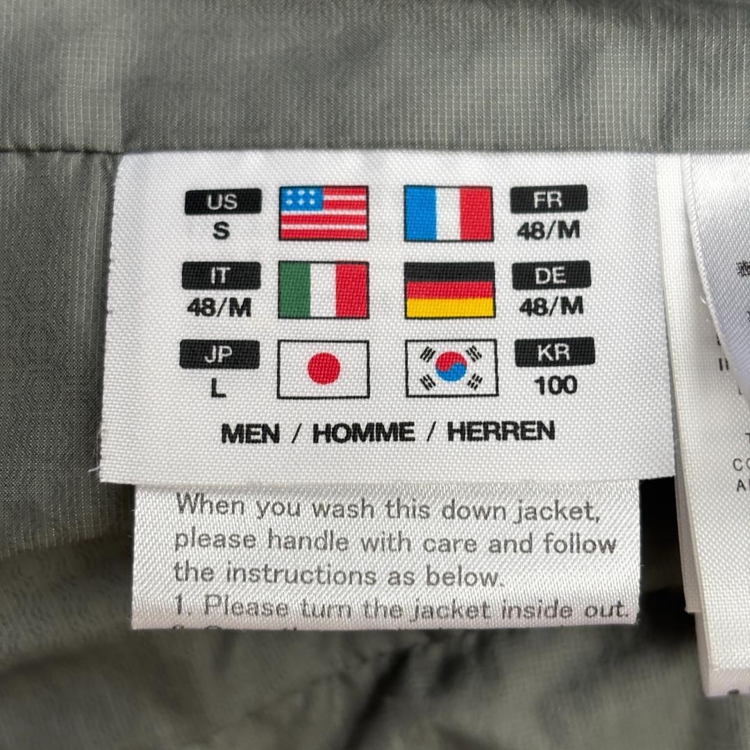 美品 デサント オルテライン 水沢ダウン ストーム 防水 お洒落 カーキ L