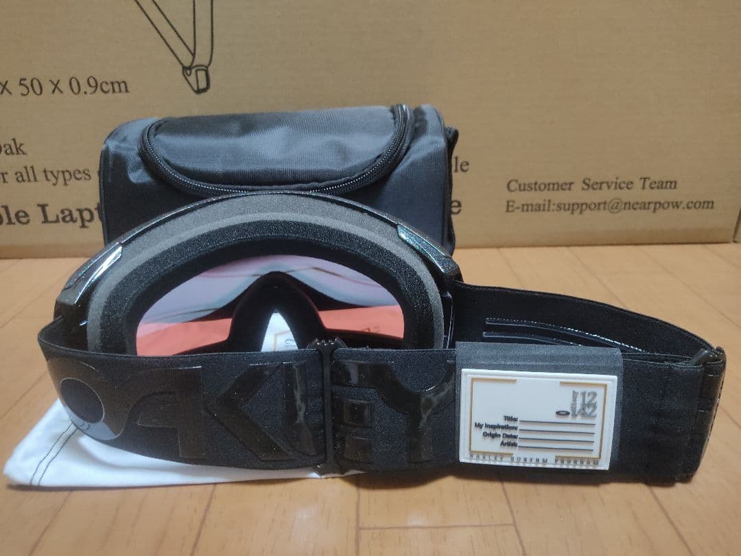 オークリー ラインマイナー L カスタム 極美品 ゴーグル スノーボード スキー