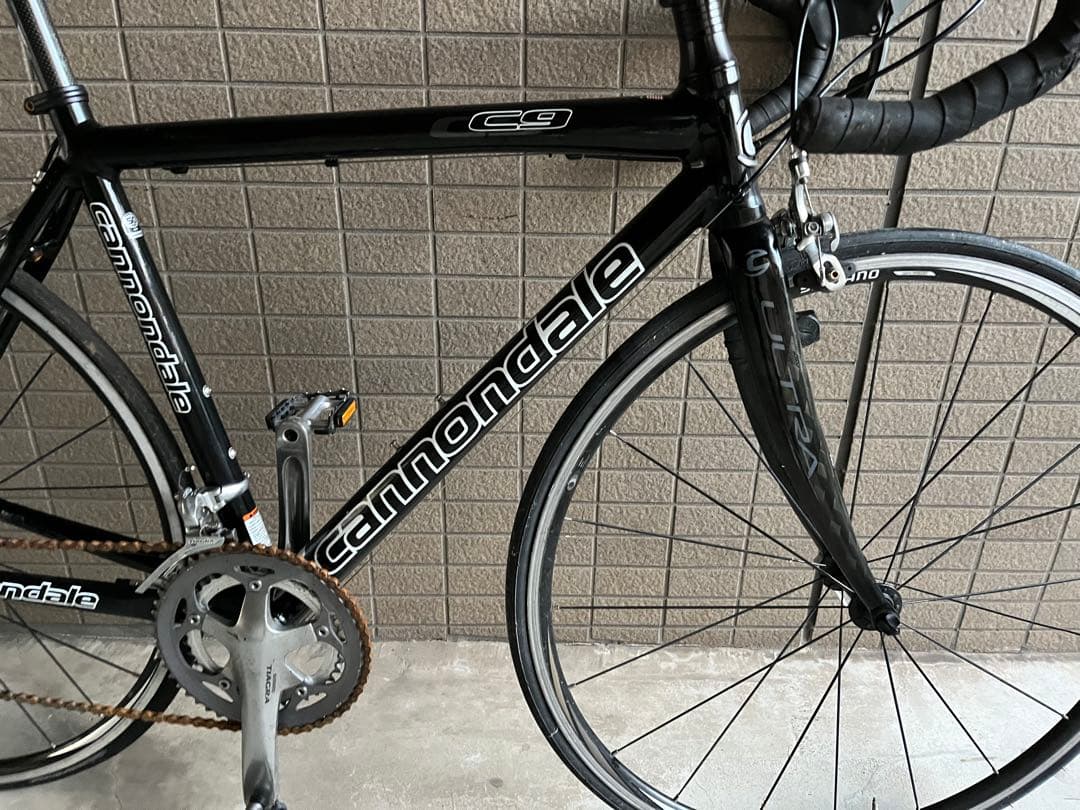 キャノンデール　C9 ロードバイク9速 リアアーム右曲がり有　引き取り希望