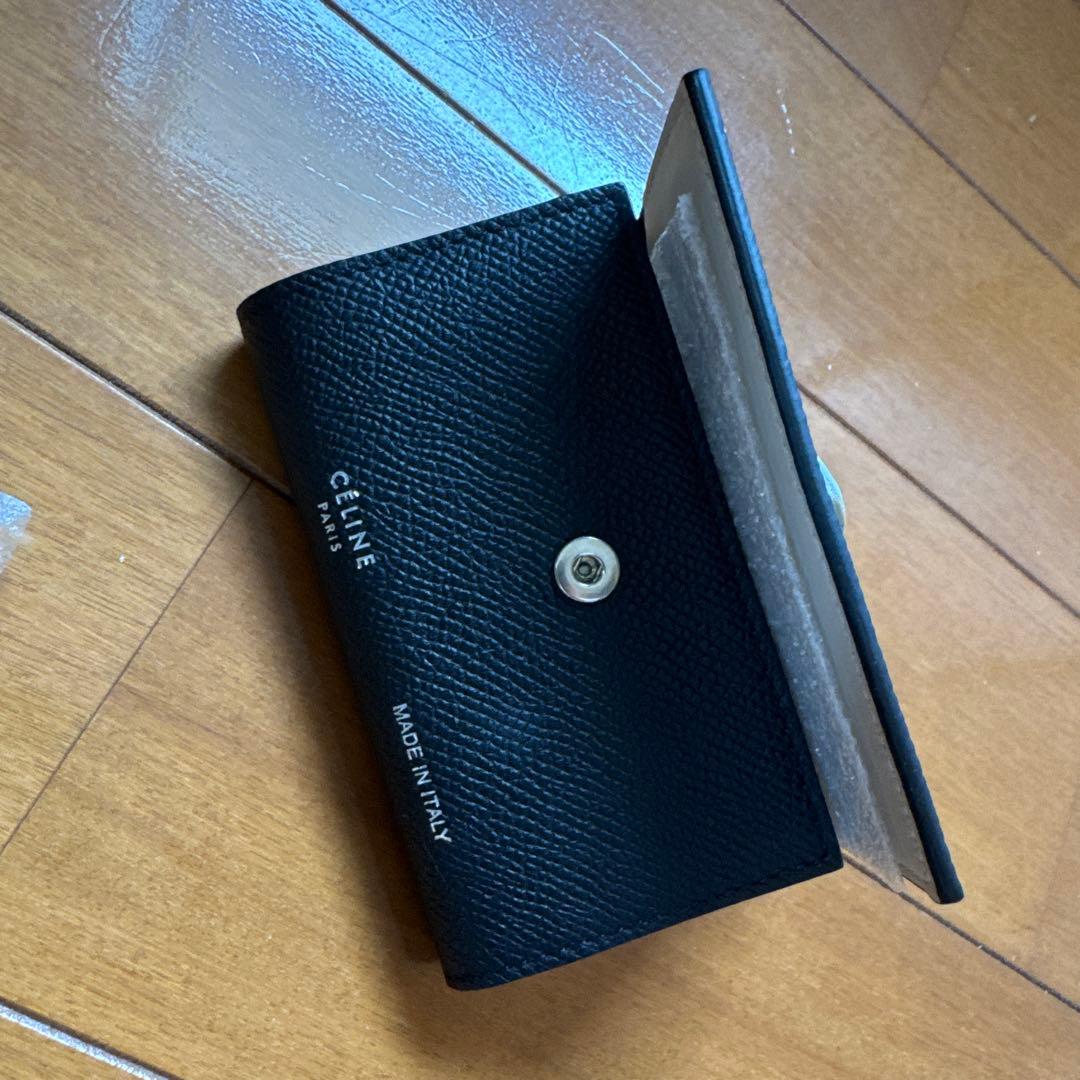 CÉLINE ブラック レザー キーケース