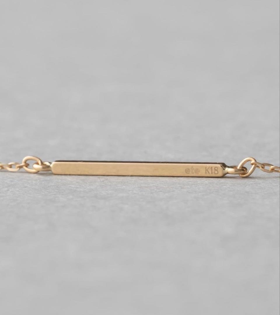 ete K18YG クレール トライアングルカット ブレスレット