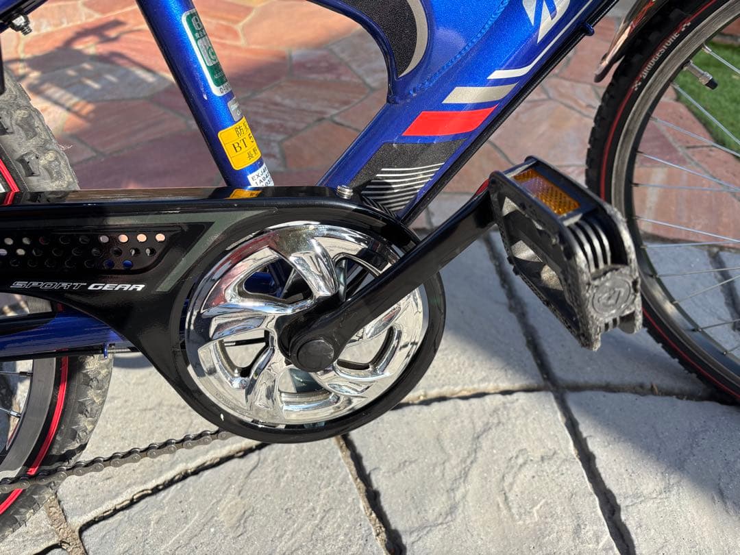 直接受け渡し限定　BRIDGESTONE24インチ　キッズサイクル青