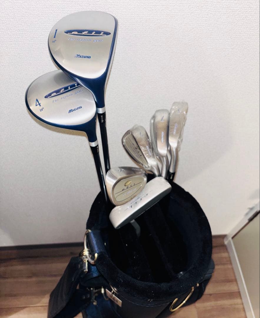 【美品】ミズノ efil レディースゴルフクラブセット 7本 フレックスL