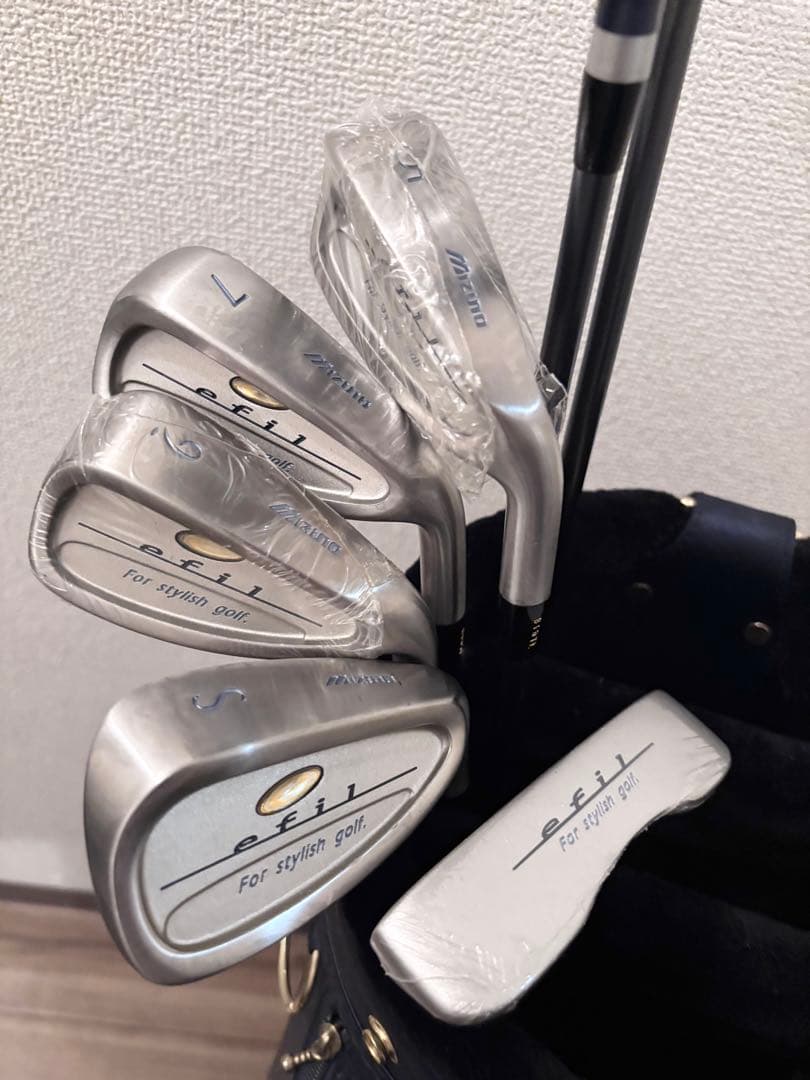 【美品】ミズノ efil レディースゴルフクラブセット 7本 フレックスL