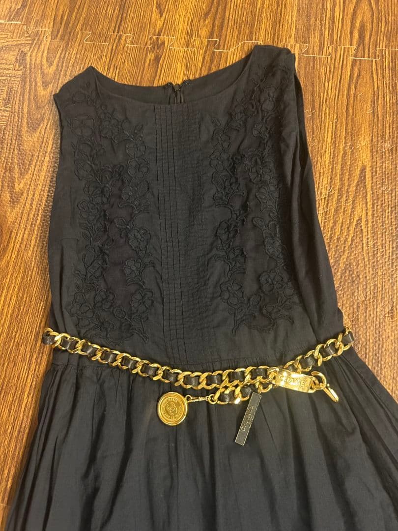 美品 CHANEL ヴィンテージ チェーンベルト ゴールド 　プルミエール