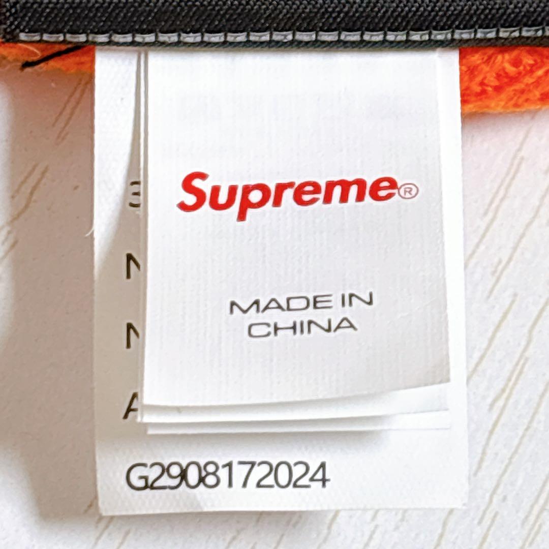 Supreme NEW ERA ニット帽　ビーニー　スクリプトロゴ　オレンジ　橙