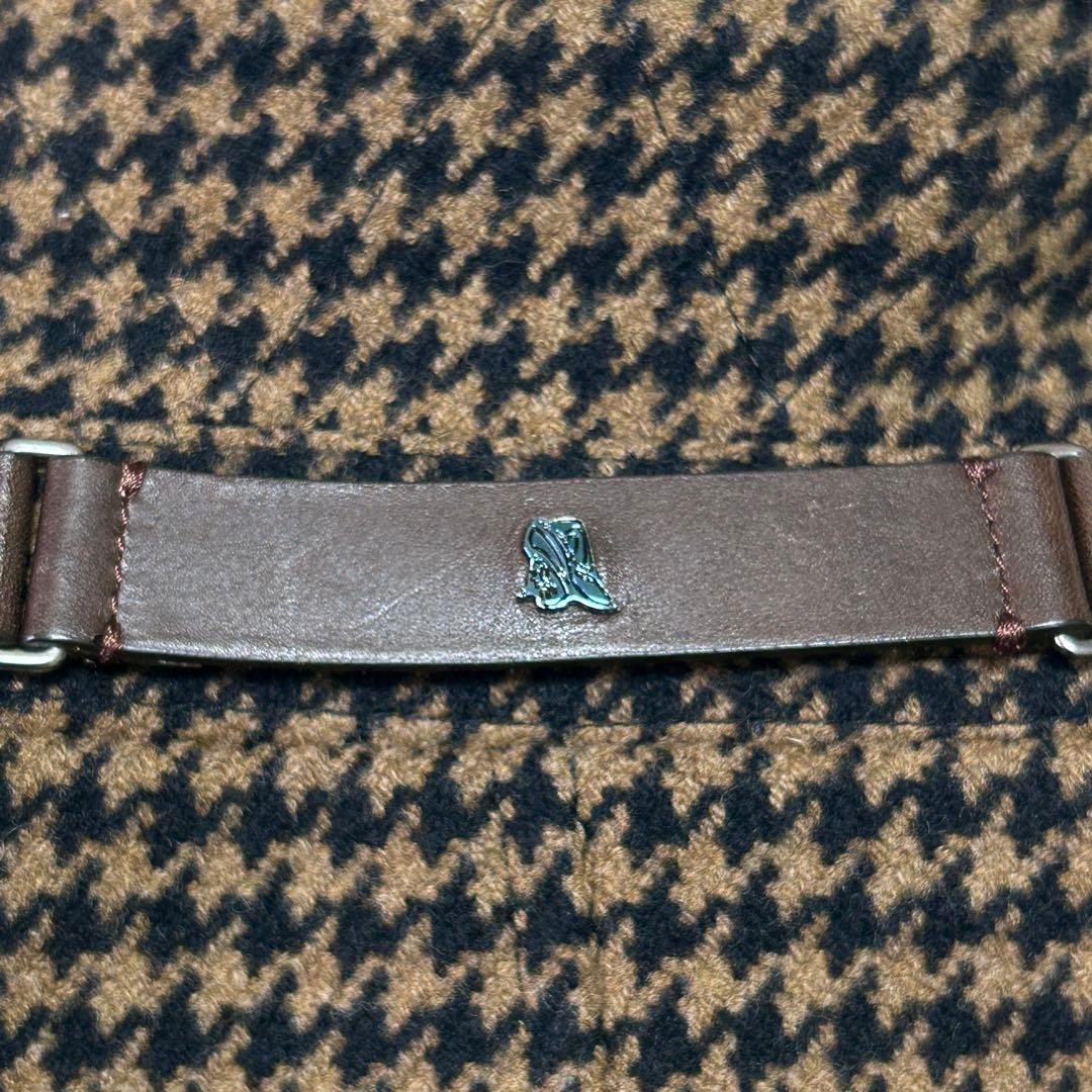 美品 希少 シーラップ ハウンドトゥース ステンカラーコート54バルカラーコート