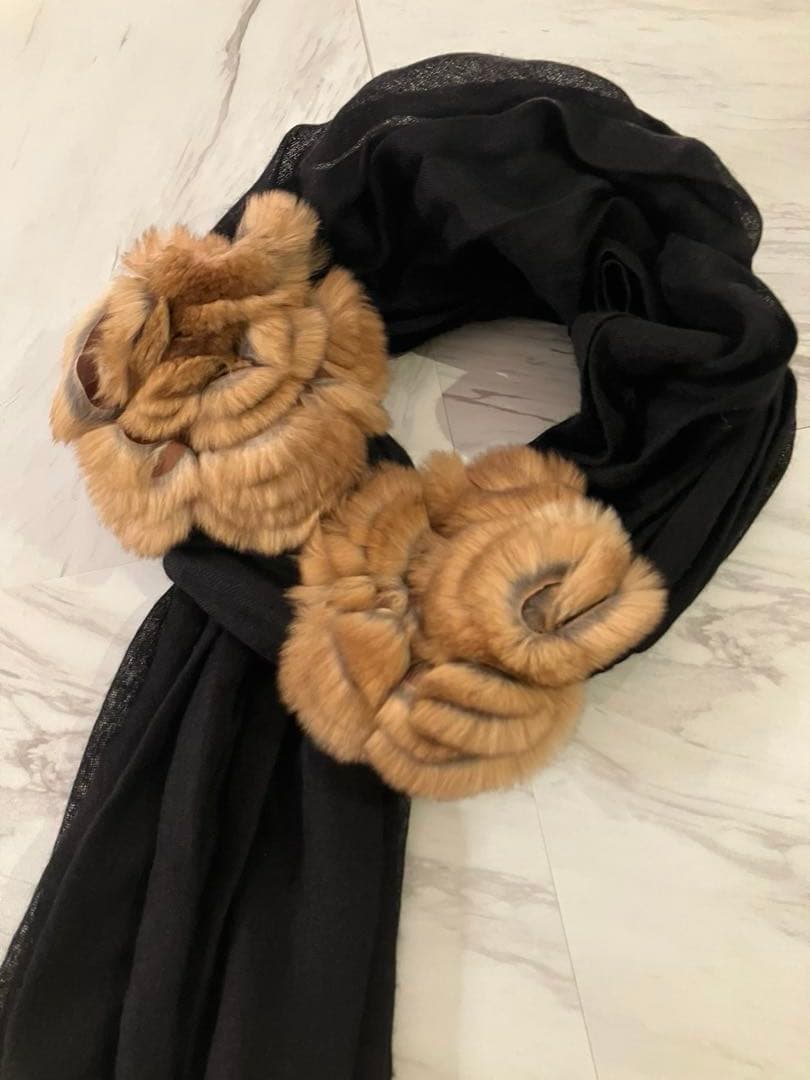 フェンディ ストール オリラグファー フラワー FENDI セレリア マフラー