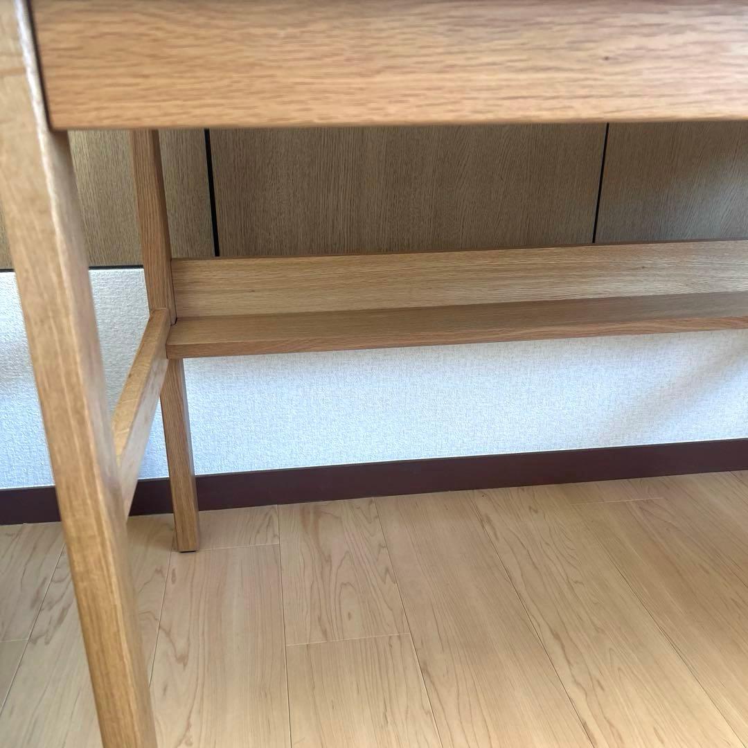 【美品】無印良品　オーク無垢材デスク　1100×550×700
