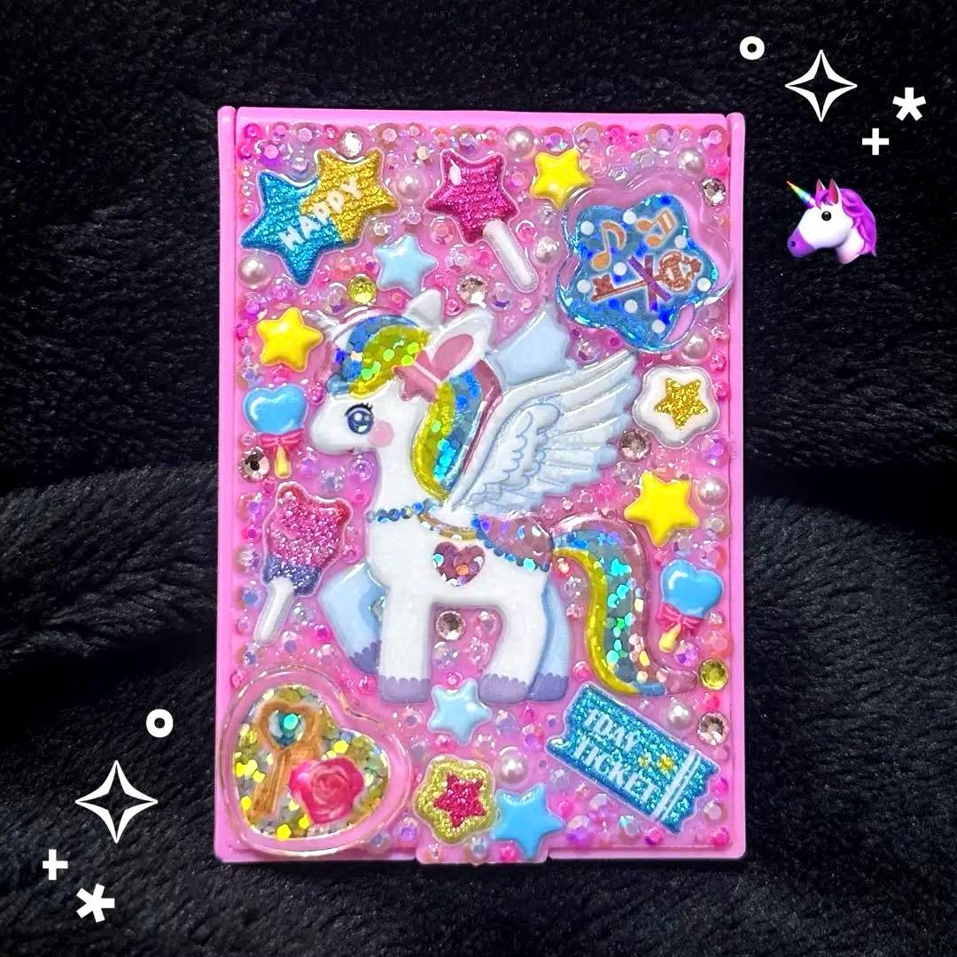 折りたたみデコミニミラー 平成女子ユニコーン - メルカリ