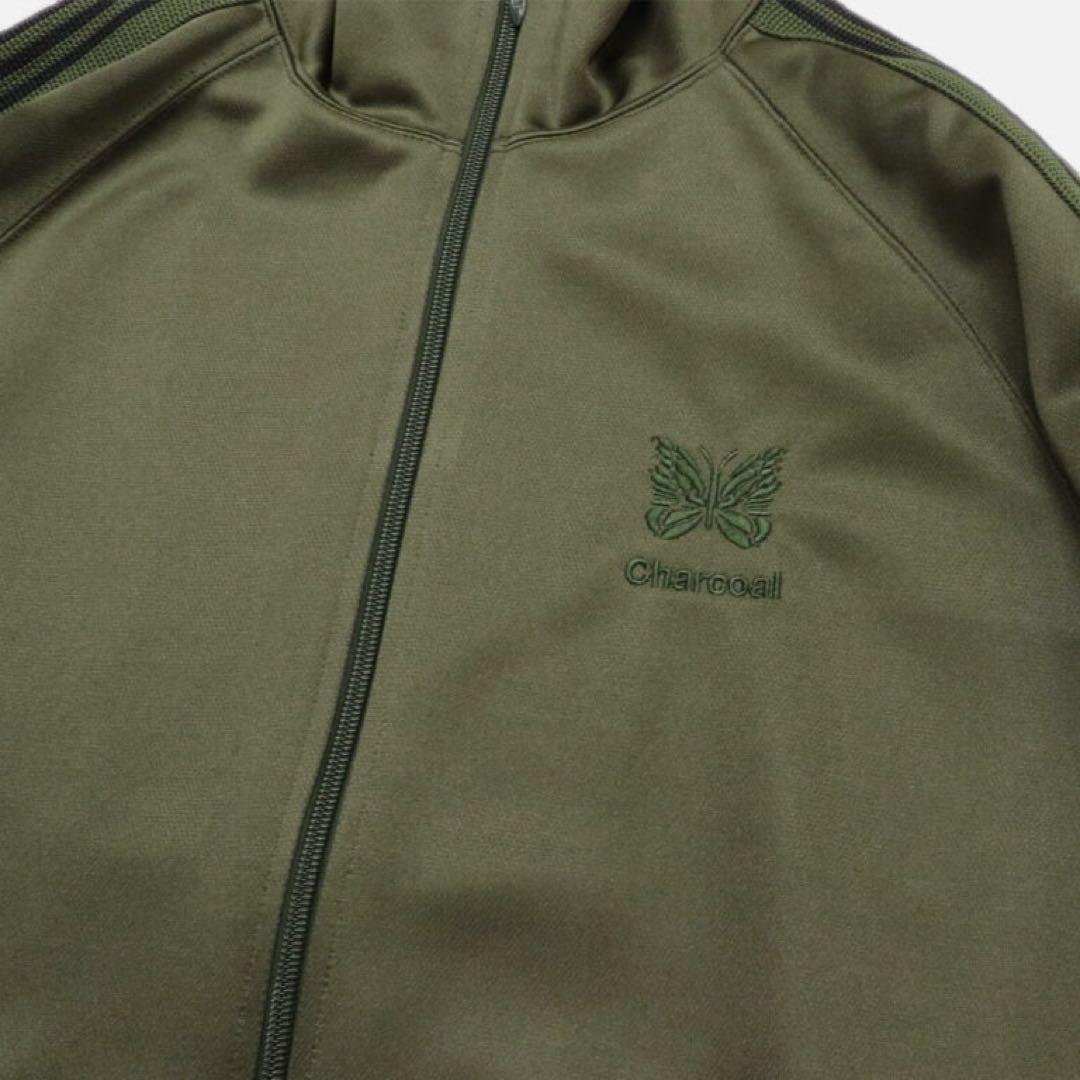 ぷ*く様 NEEDLES 別注トラックジャケット（ L・オリーブ×ブラック）