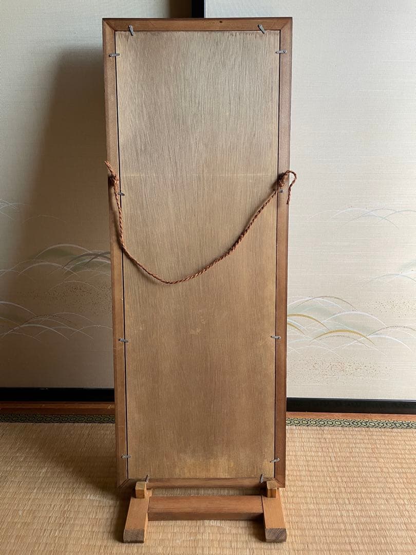 手拭い額縁　壁掛け　立掛け　2way（手拭い付）