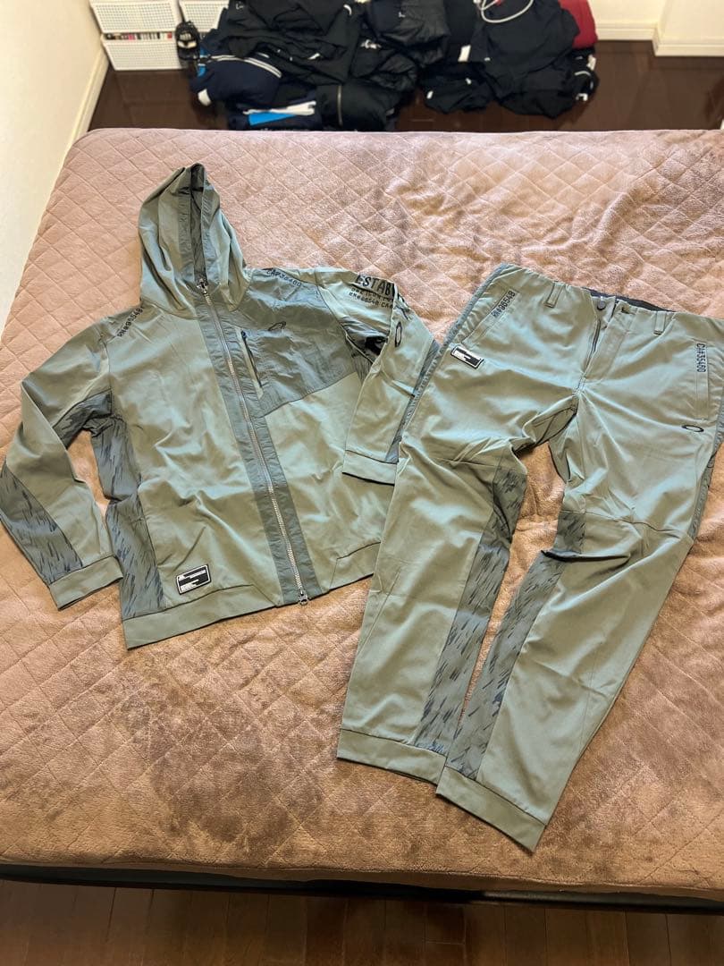 【レア】オークリーゴルフ上下セットアップ カーキ XL XXL