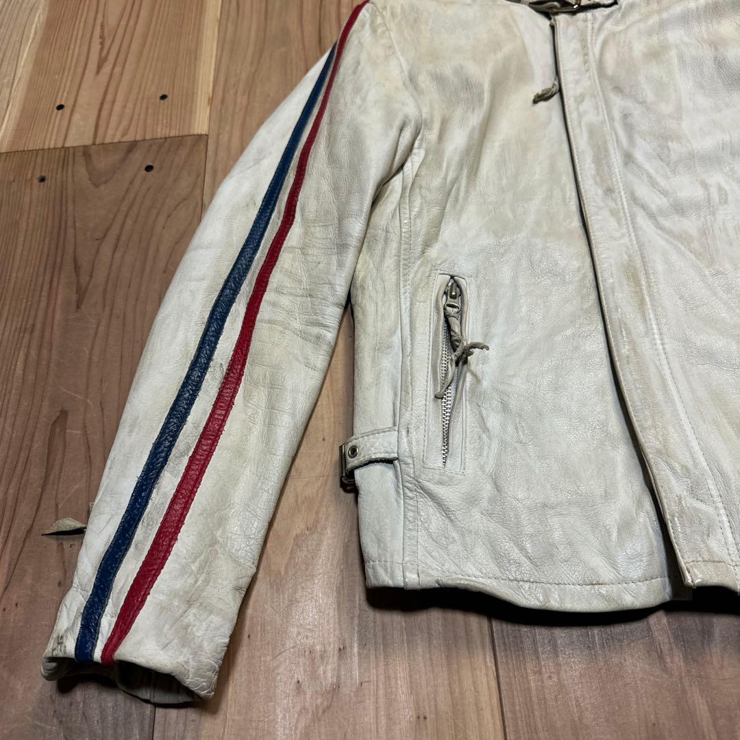 Schottショット クラッシックレーサー レザーライダース ユーズド加工