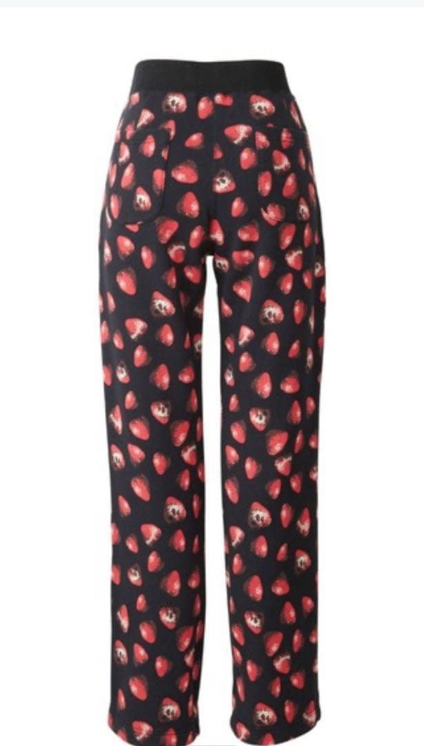 Glamour いちご柄 ストレートパンツ