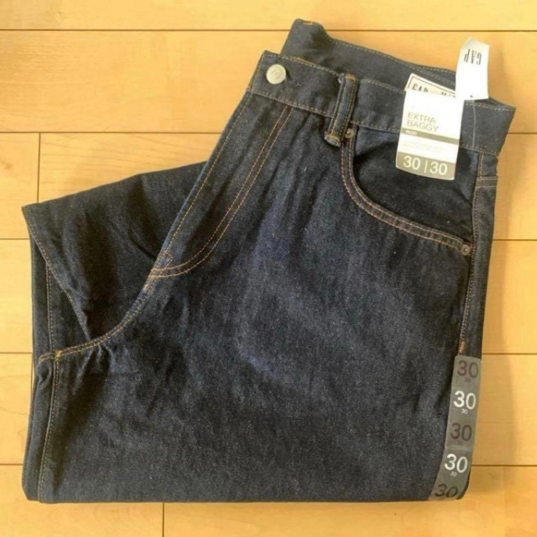 Gap スーパーバギーデニム ダークリンス - メルカリ