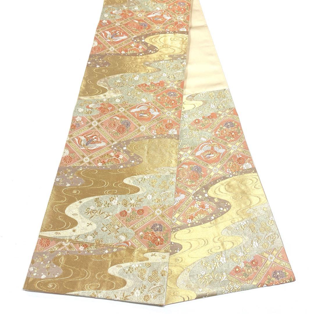 専用 P8715 ○高級 正絹 唐織 六通 袋帯 宝尽くし - メルカリ