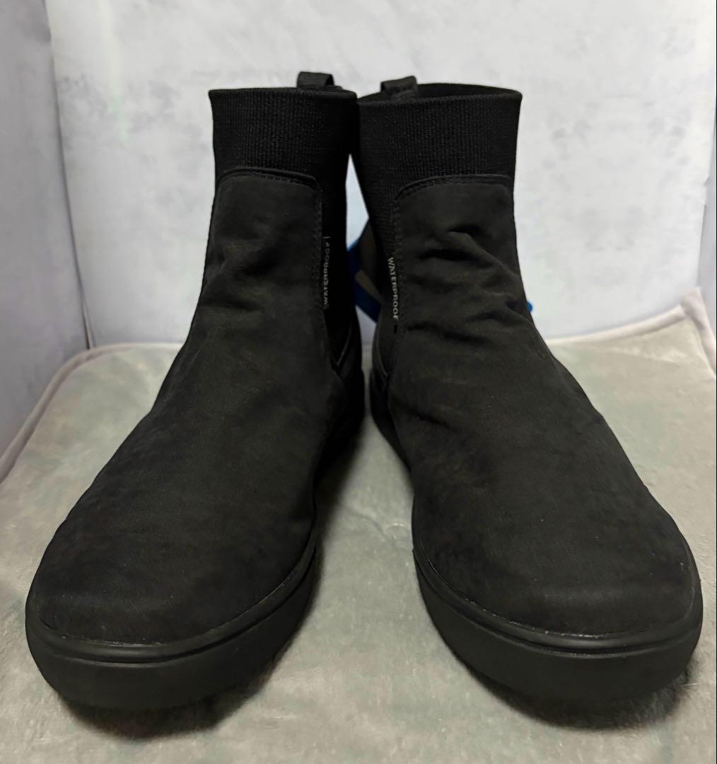 新品23コロンビアマイレージレインショートブーツレインブーツ防水靴ミドル丈黒