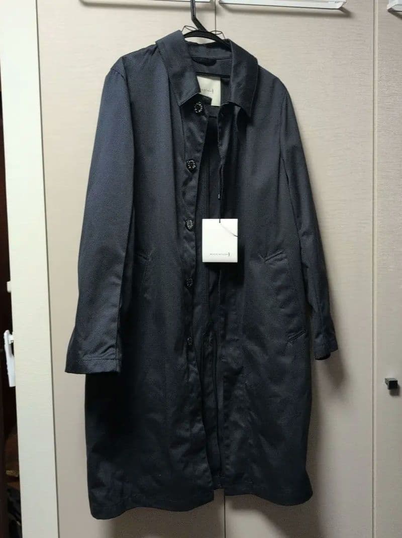 【新品未使用】マッキントッシュ　ステンカラーコート　ネイビー