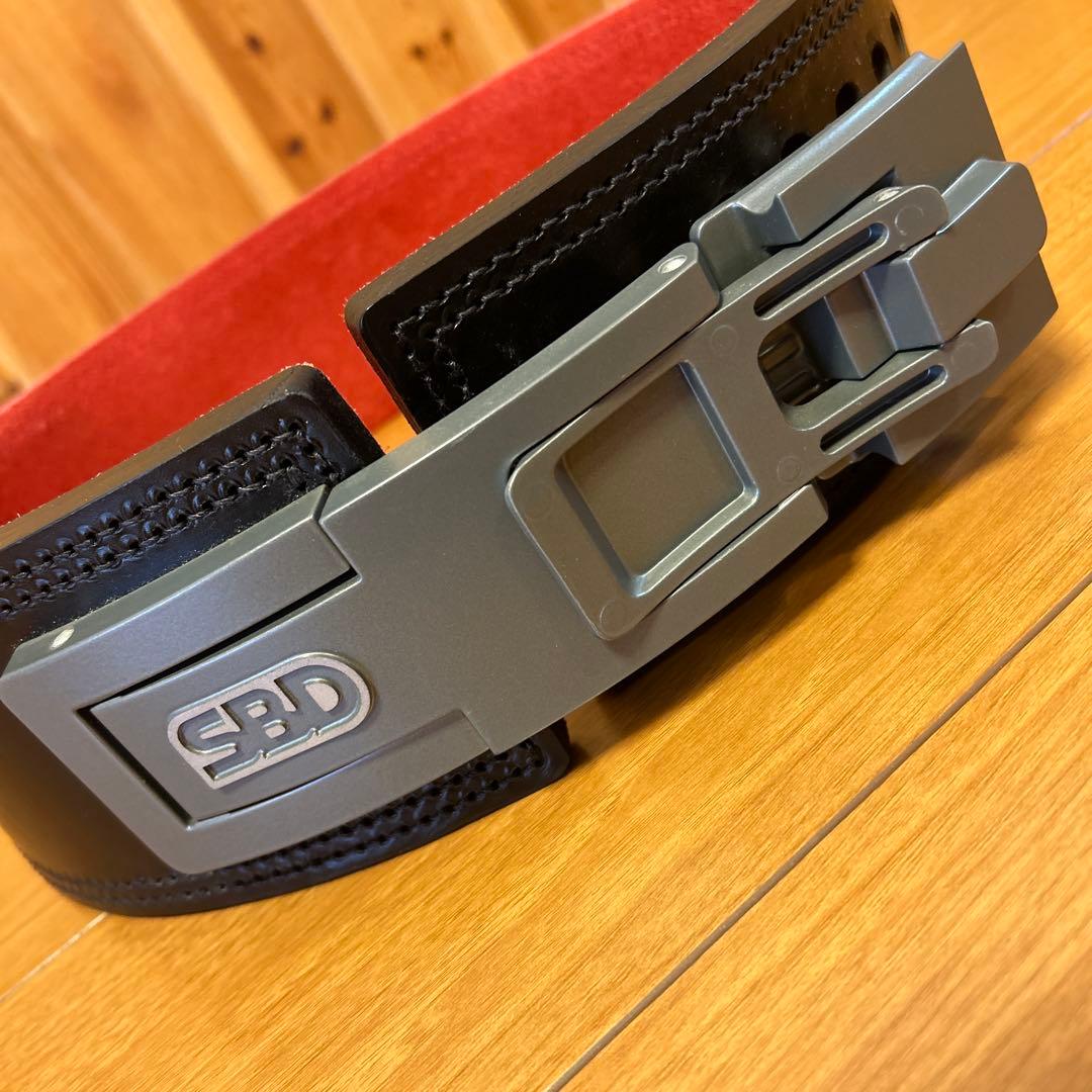 ★超美品！Lサイズ SBD トレーニングパワーベルト 腹圧ベルト 13㎜
