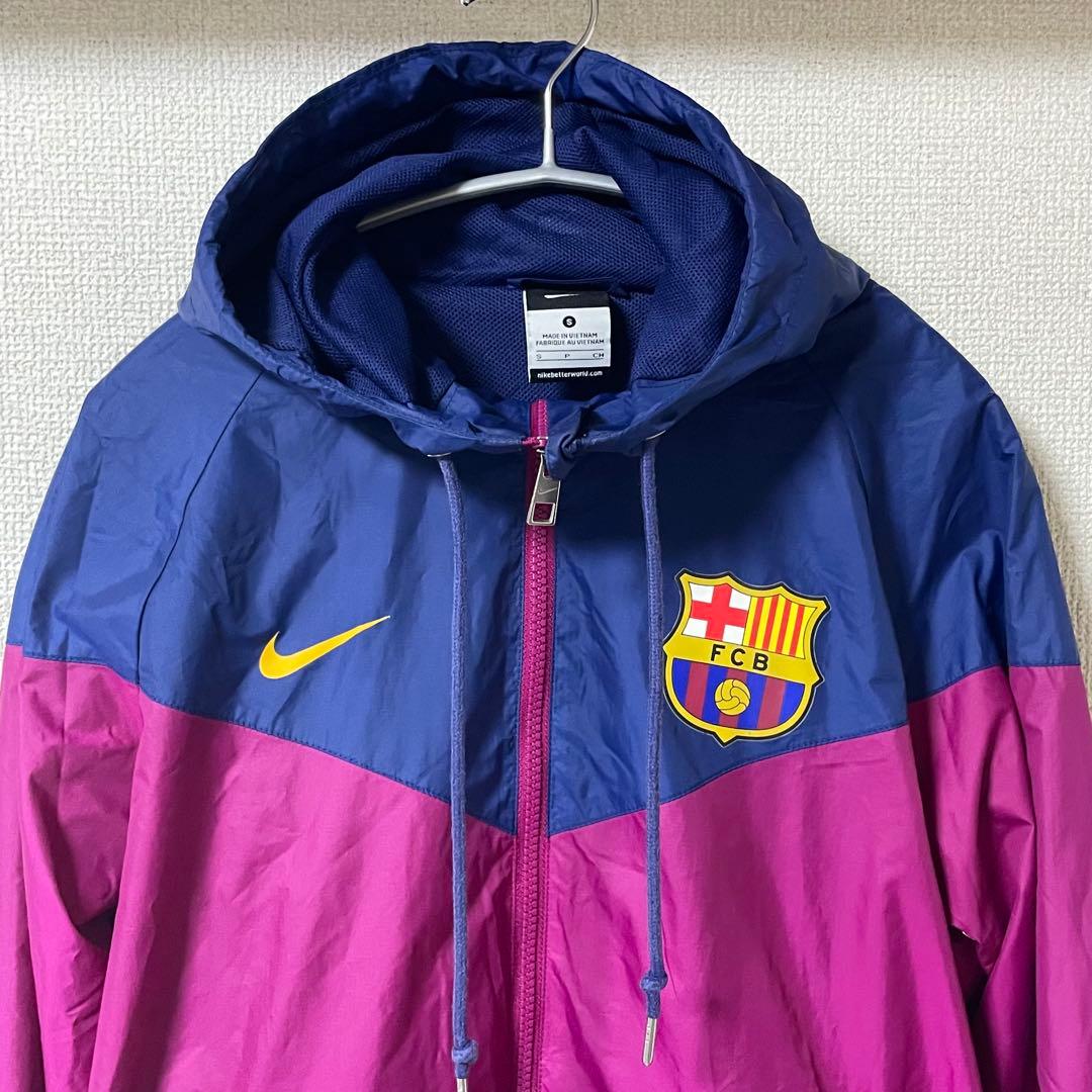 ナイキ FCバルセロナ バルサ ナイロンパーカー ウインドブレーカー S