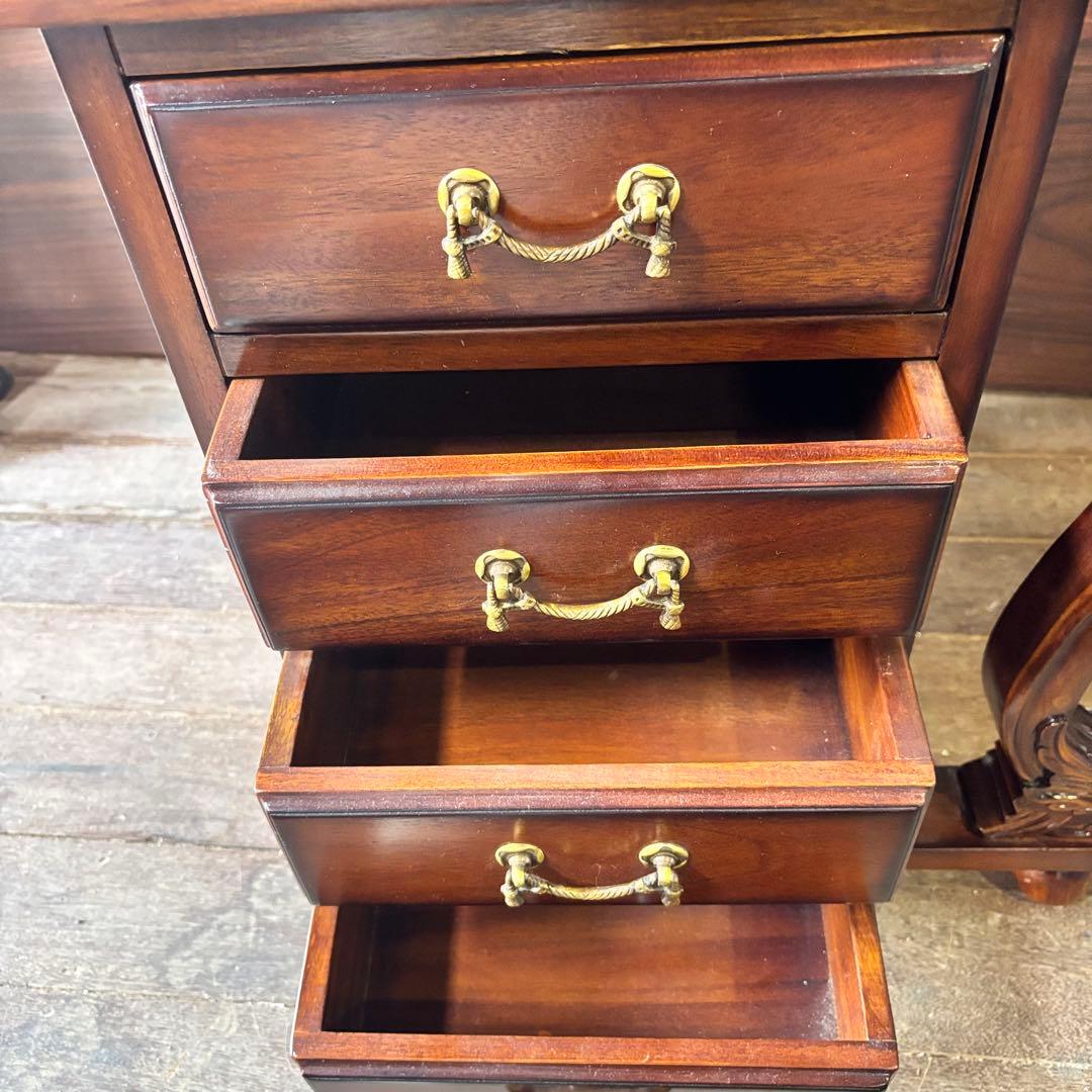 アンティーク調 ミニドレッサーチェスト 鏡台 マホガニー 英国